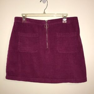 Corduroy Mini Skirt